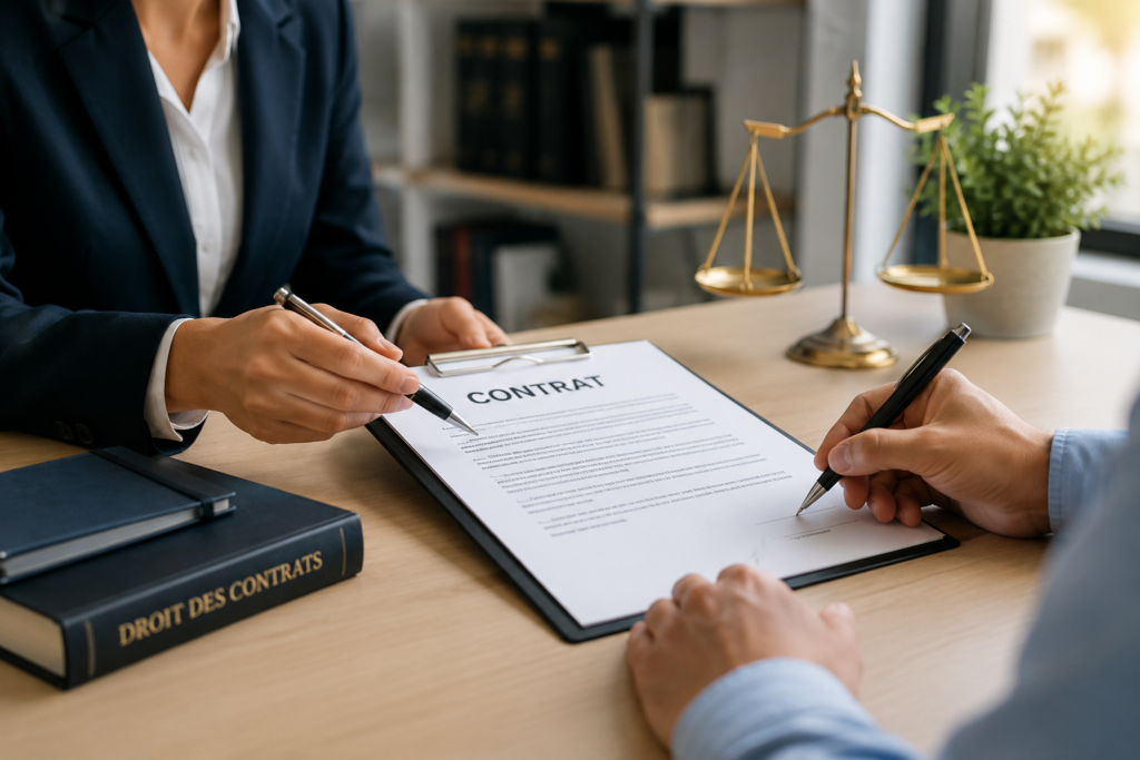 accompagnement juridique pour rédiger un contrat